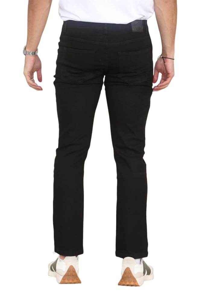 MYT Herenjeans met rechte pijpen, hyperstretch denim in zwart