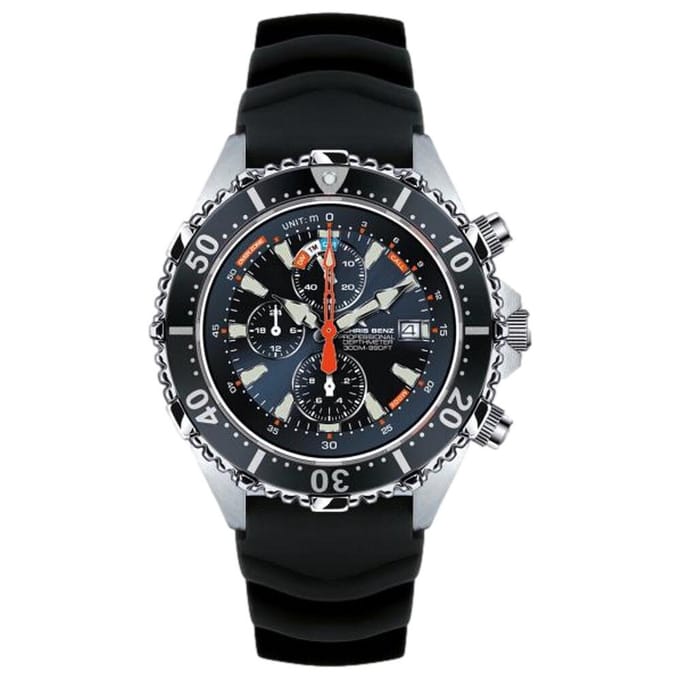 Chris Benz - CB-C300X-NB-KBS - Duikershorloge - Unisex - Quartz