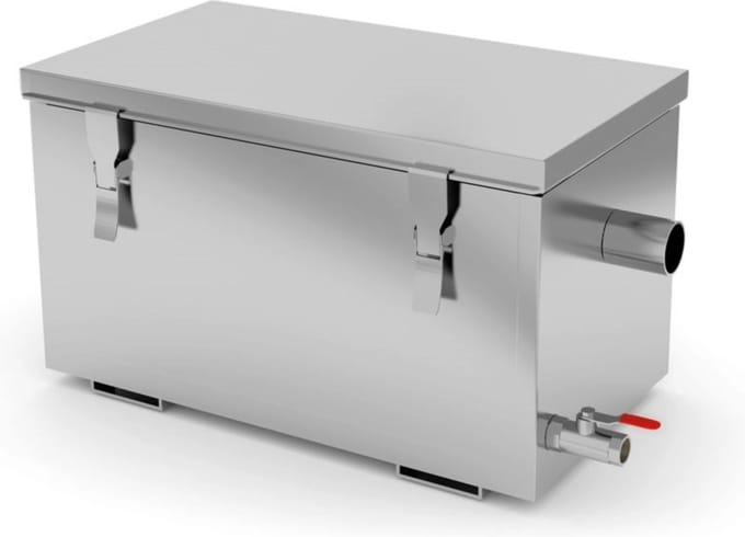 HENDI Vetafscheider – Profi Line – Compact – Roestvast Staal – 30L – 300 l/u