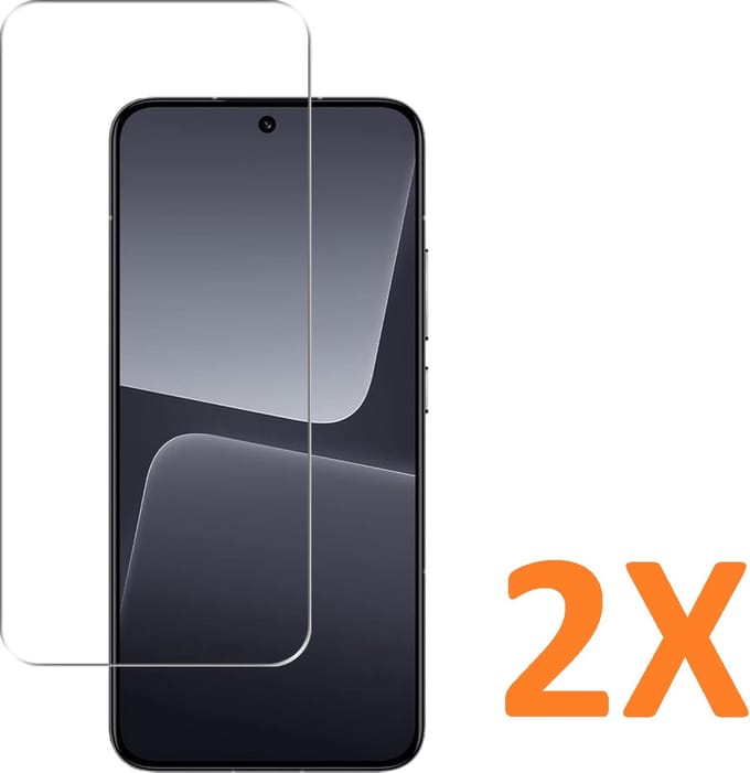 Screenprotector Glas - Tempered Glass Screen Protector Geschikt voor: Xiaomi 13 - 2x