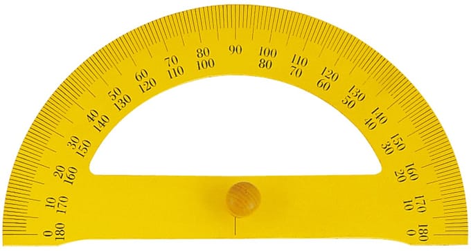 Halfronde Magnetische Hoekmeetlat - 180 Graden