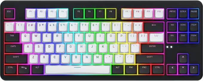 HATOR Rockfall 3 TKL Wireless toetsenbord Gamen USB + RF Wireless + Bluetooth US QWERTY Zwart