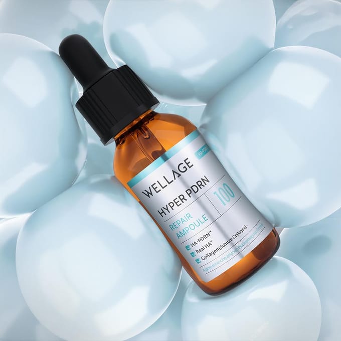 [WELLAGE] Hyper PDRN Herstel Ampul 30ml white