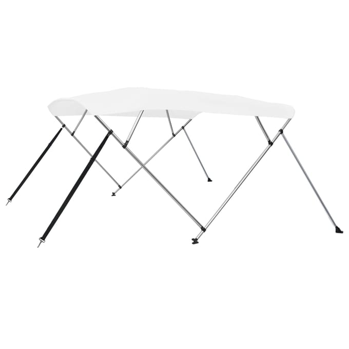 vidaXL - Biminitop - 4-boogs - 243x196x137 - cm - wit
