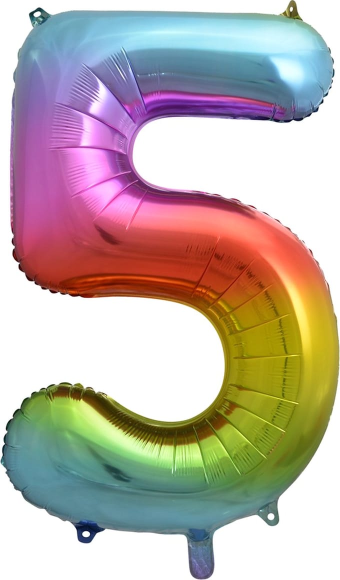 Folieballon 34" nmr. 5 - Regenboog