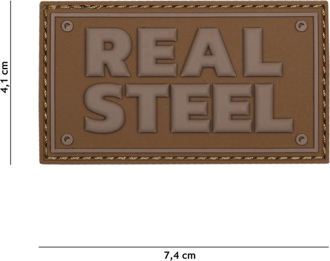 101 Inc Embleem 3D Pvc Real Steel Coyote   17007