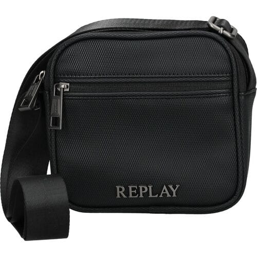 REPLAY schoudertas Reporter Bag Black zwart