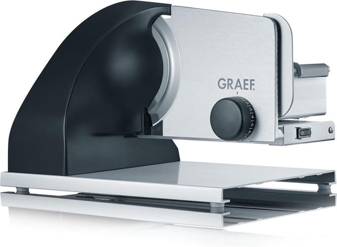 Graef SKS902EU snijmachine Electrisch Zwart, Roestvrijstaal Aluminium 185 W