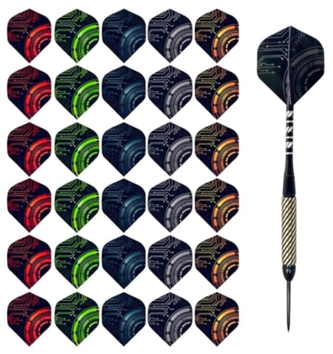 30 dartvleugels - professionele set met diverse designs voor stabiele worpen