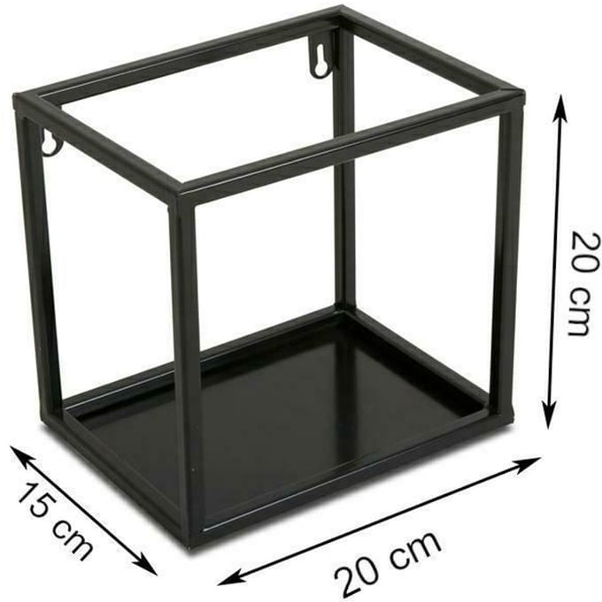 HowHomely - Wandpaneel - Metaal - Zwart - 20 cm