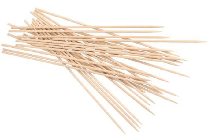 1000 Sjasliekstokjes, hout pure Ø 3 mm · 20 cm