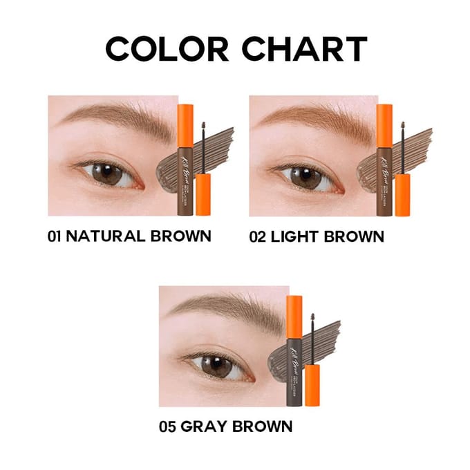[CLIO] Kill Brow Color Brow Lacquer 6g 001 Natural Brown orange