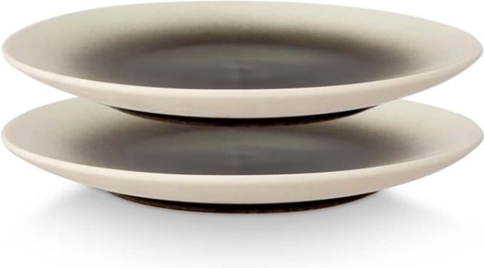 VT Wonen Black Gradient Bord Ø 25,5 cm 2 stuks
