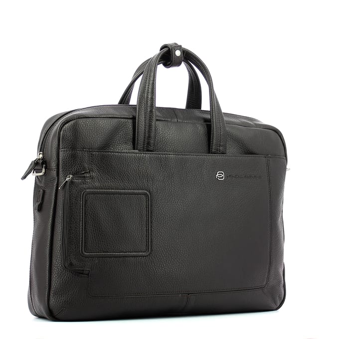 Dubbel handvat laptop aktetas Vibe 15.6 Piquadro TESTA MORO
