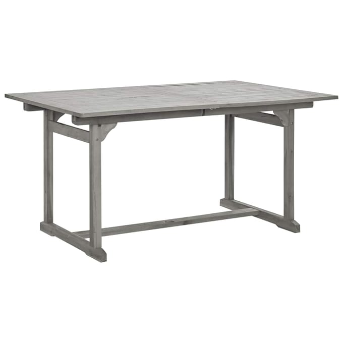 vidaXL - Tuintafel - (150-200)x100x75 - cm - massief - acaciahout
