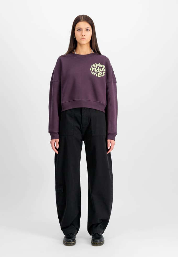 Alpha Industries Logo Sweater Plum Taglia: M | Maglioni a maglia Outlet | Donna | Magenta