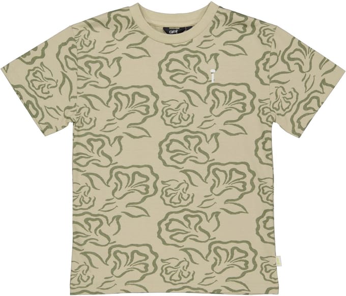 QPI - Deen Jongens shirt - AOP Taupe - Maat 98