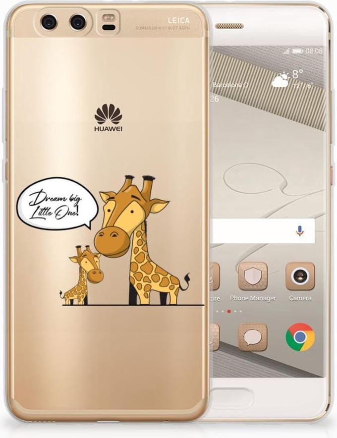 Huawei P10 Plus Telefoonhoesje met Naam Giraffe