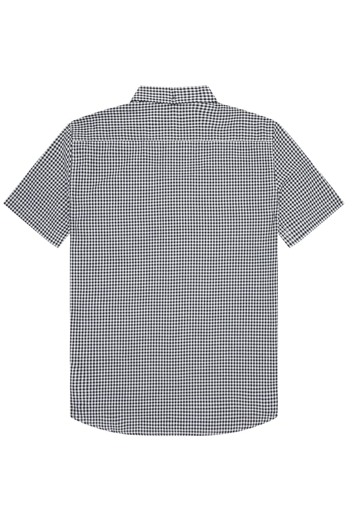 French Connection Gingham Pocket S/s Marine/ecru Taglia: M | Camicie Casual Outlet | Uomo