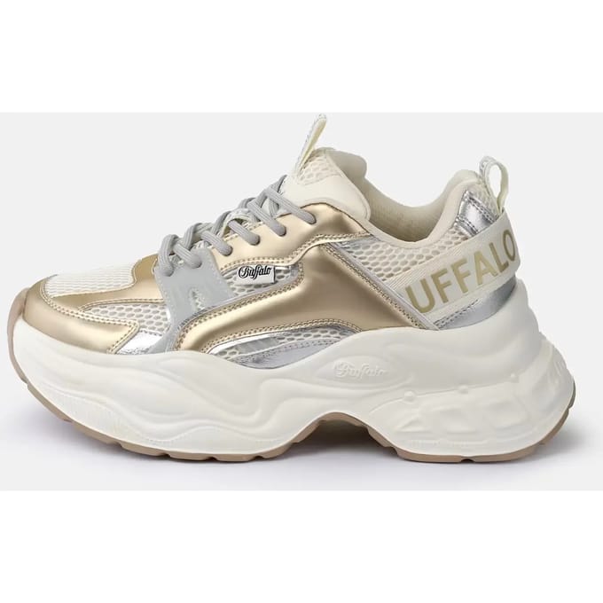 Buffalo Yuno One dames sneaker - Beige multi - Maat 40
