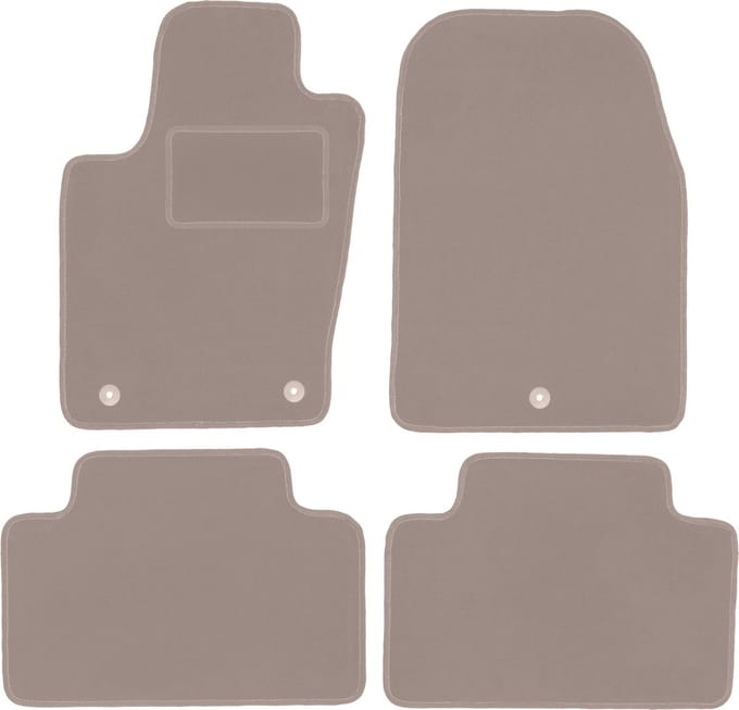 Beige velours vloermatten voor: Dodge Durango III off-road (2010-)