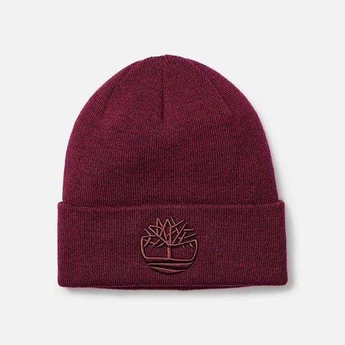 Muts Timberland TB0A65HP EMNROIDERY BEANIE-6481 BURGUNDY
