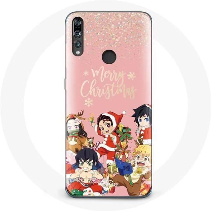 Coque pour Huawei P30 Lite Demon slayer merry christmas affiche Anime Manga