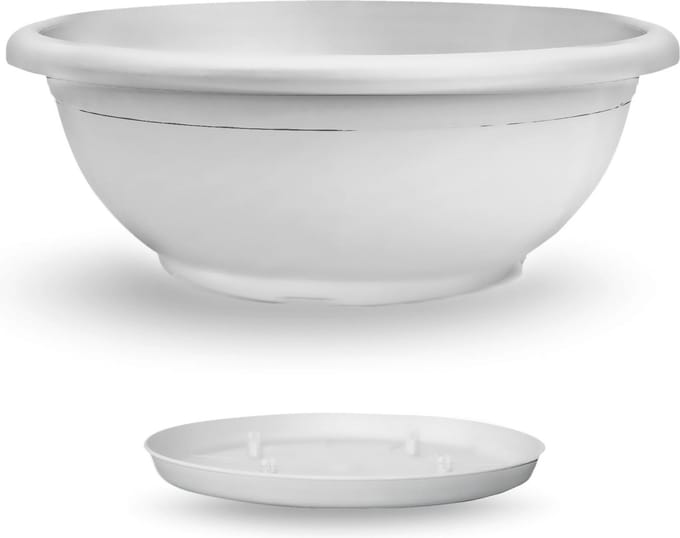 VECA - Schaal Naxos, Ø80cm, H30cm wit
