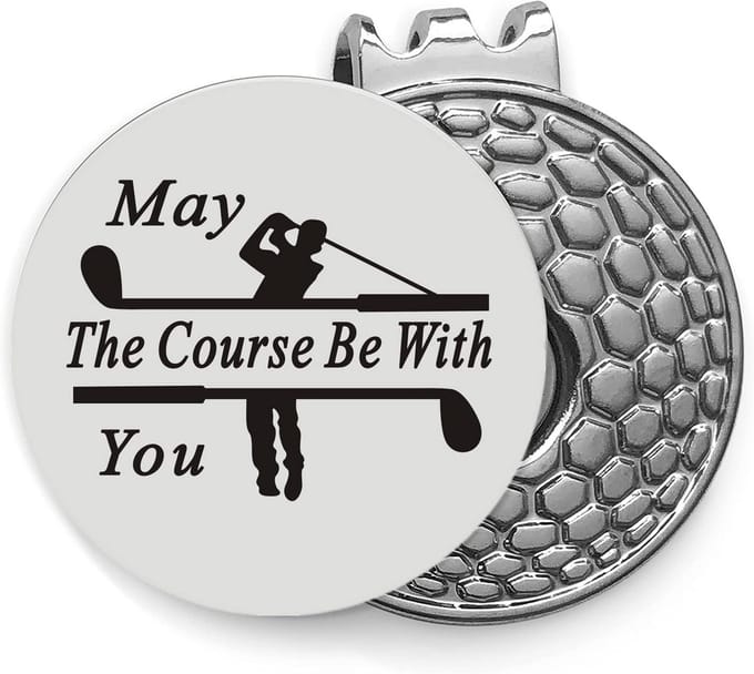 Golfbal Marker Clip - Golf Accessoire - Golfen - Magnetische Bevestiging - 2.5 cm - Zilver