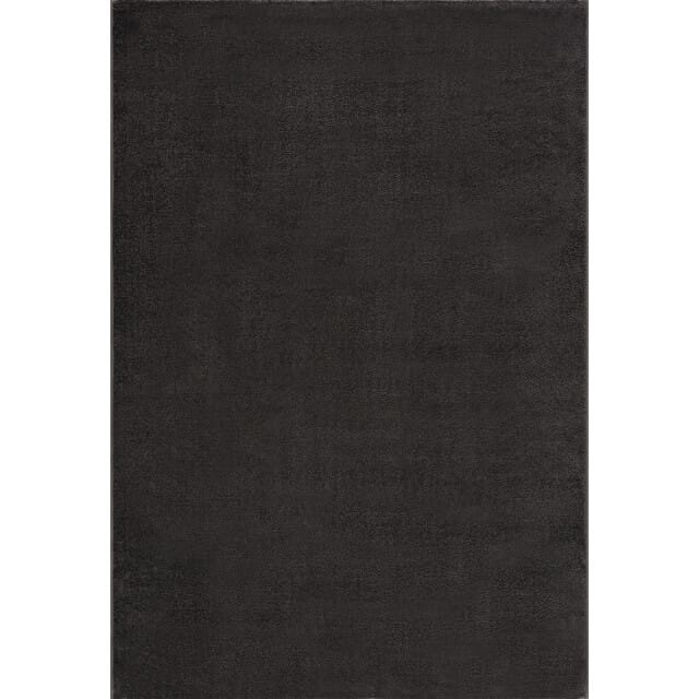 Muratap Uni effen laagpolig vloerkleed modern donker 350x450 cm