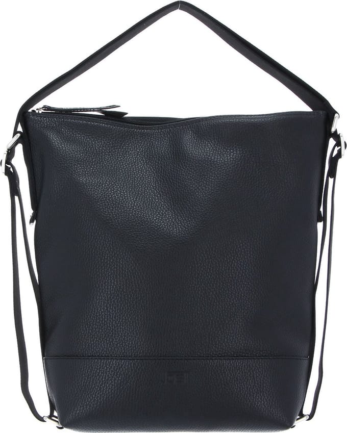 JOST Leren Rugzak Schoudertas Vika 3-Way-Bag Black Zwart