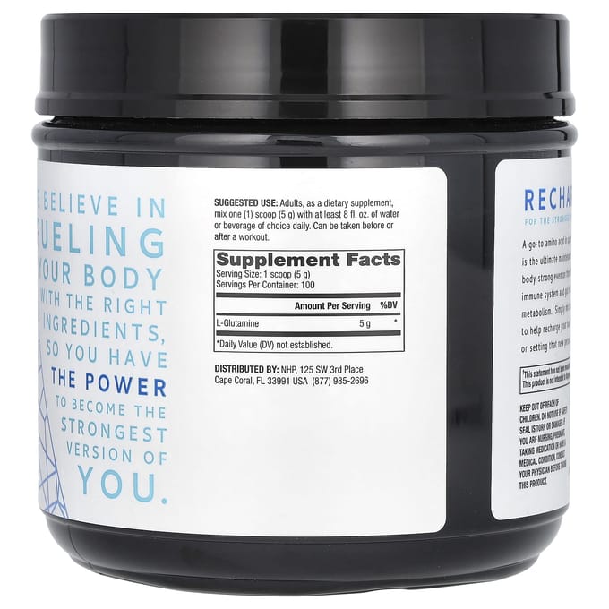 Dr. Mercola, Pure Power, l-Glutamine, Zonder smaak, 17,6 oz (500 gr)