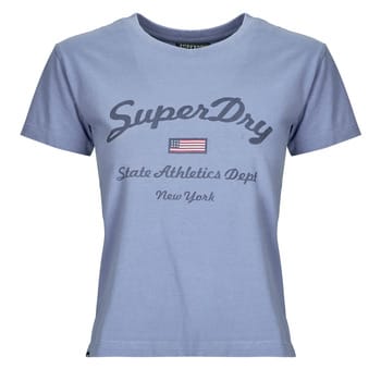 Superdry - Athletic Essentials T-shirt met slanke pasvorm - Dames - T-shirts