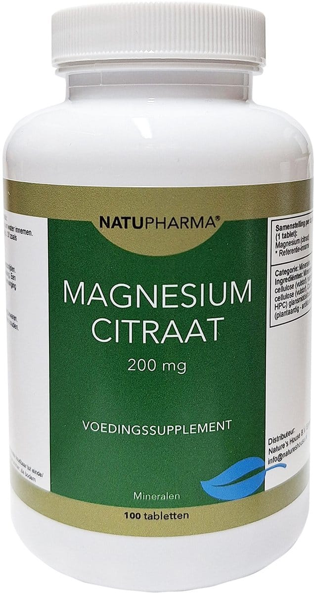 Natupharma Magnesium citraat 200 mg 100 tabletten
