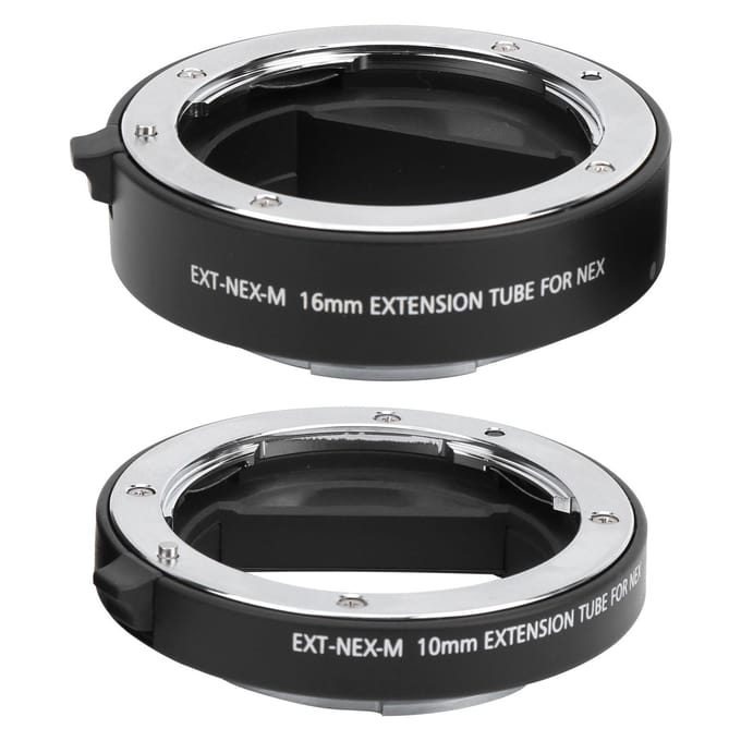 Mcoplus 10mm 16mm Macro Autofocus Close-up Adapterring voor Sony FEE Mount Camera Zwart black