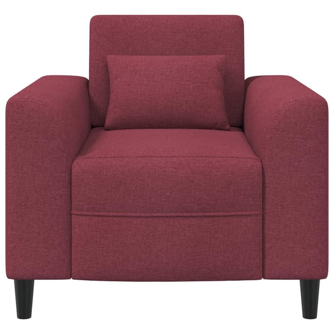 vidaXL - Fauteuil - Wijnrood - Stof