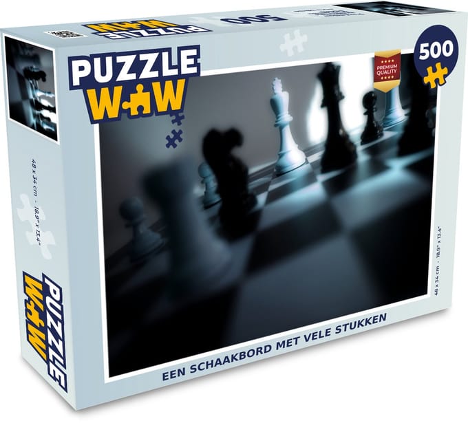 Puzzel Een schaakbord met vele stukken - Legpuzzel - Puzzel 500 stukjes