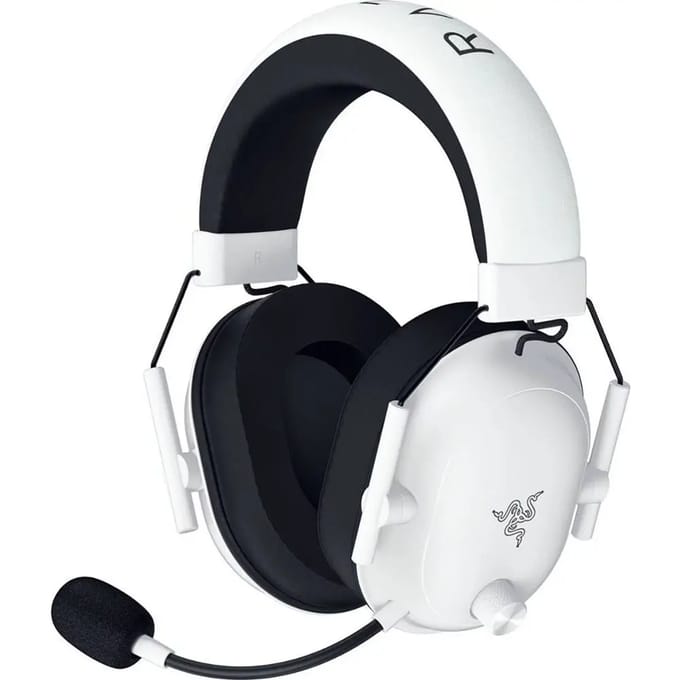 Razer BlackShark V2 HyperSpeed - Draadloze Gaming Headset - Lichtgewicht - Bluetooth / 2.4 GHz - Wit