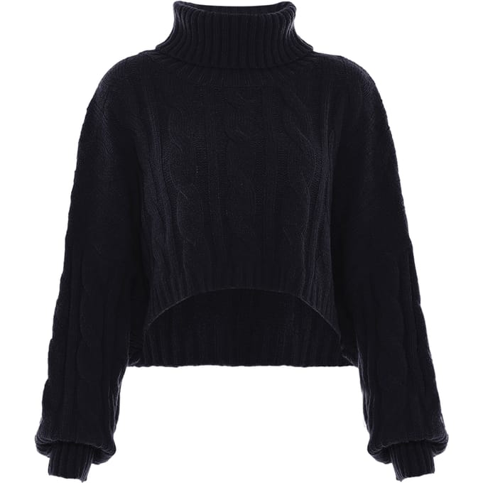 Mymo Trui met coltrui Dames zwart