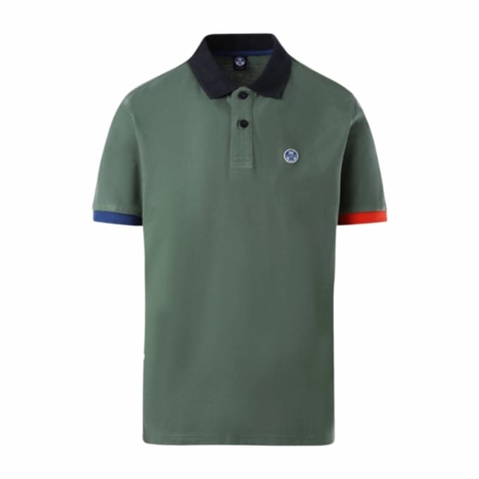 Polo North Sails Men SS Polo Graphic Garden Green-L