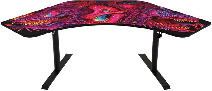 Arozzi Arena Angelo Gaming Hoekbureau - Bureaubrede Muismat - 225 cm - Crawling Chaos