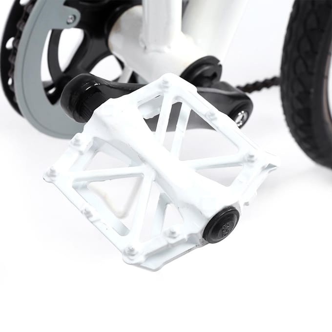 3 Heldere Kleuren 1 Paar Duurzame Aluminium Pedalen Antislip Plat Platform MTB Fietspedaal wit