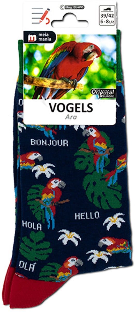 MM Sokken Papegaaien maat 43/46