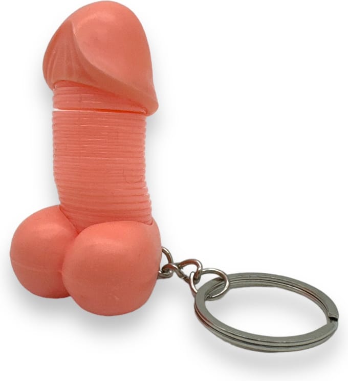 Grappige Penis Stretch Sleutelhanger – Ondeugend Mini-Gadget voor Feestjes & Cadeaus