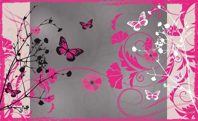 Poster | Roze | 104 x 70,5 cm