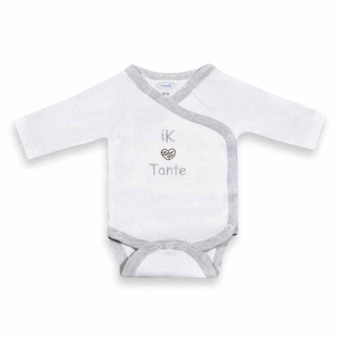 Funnies Romper Ik 'Hartje' Tante met grijze bies