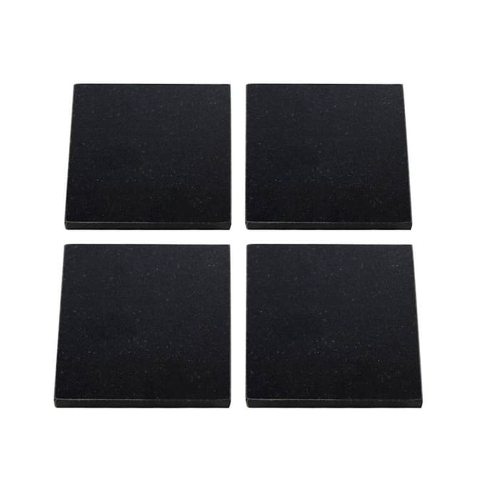 Granieten onderzetters - 10 x 10 cm - 4 stuks