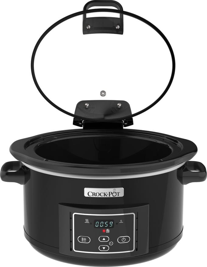 CrockPot Slow Cooker zwart 4,7L Klapdeksel new DNA