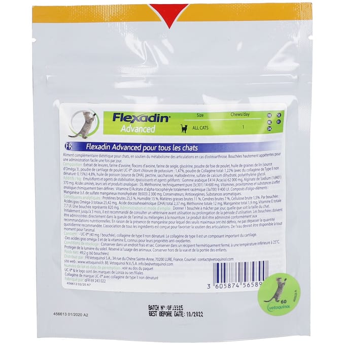 Flexadin Advanced Cat 60 stuks - Gewricht-Supplement - 49.2 g