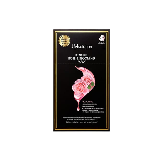 Be Nature Rose & Blooming Mask Set 24 ml x 10 st black